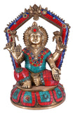 White Whale Brass Lakshmi Idol Hindu Laxmi Goddess Statue Home Office Showpiece Home Décor