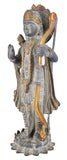 White Whale Lord Ram Brass Statue Rama Idol for Temple Mandir Sculpture Office And Home Decor