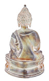 White Whale Brass Buddha Statue Blessing Murti for Home Decor Entrance Office Table Living Room Meditation Luck Gift Feng Shui Home Decor