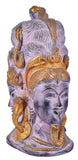 White Whale Brass Antique Goddess Naag Devi Head Idol Figurine Home Decorative Showpiece Home Decor