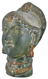 White Whale Brass Antique Goddess Parvati Head Idol Figurine Home Decorative Showpiece Home Decor