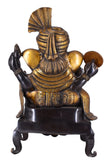 White Whale Antique Brass Mangalkari Ganesha Statue Bhagwan Idol Ganesha Statue Ganpati Murti Home Decor