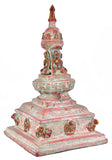 White Whale Brass Buddha Temple Pooja Mandir for Living Room Pooja Decoration Religious Home Decor