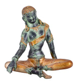 White Whale Brass Sitting Lord Indra Dev Brass Idol Statue Office And Home Decor