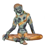 White Whale Brass Sitting Lord Indra Dev Brass Idol Statue Office And Home Decor