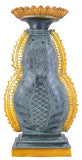 White Whale Brass Buddha Statue Blessing Murti for Home Decor Entrance Office Table Living Room Meditation Luck Gift Feng Shui
