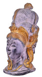 White Whale Brass Antique Goddess Naag Devi Head Idol Figurine Home Decorative Showpiece Home Decor
