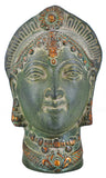 White Whale Brass Antique Goddess Parvati Head Idol Figurine Home Decorative Showpiece Home Decor