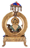 White Whale Maa Saraswati Brass Statue Religious Goddess Sculpture Idol Home Decor