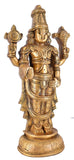White Whale Lord Tirupati Balaji/Sri Venkateswara Brass Statue Wall Handing Religious Strength God Sculpture Idol Home Decor