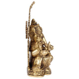 White Whale Lord Ganesh Murti Ganesha Idol Ganpati Bhagwan Brass Statue for Home Decoration Showpiece