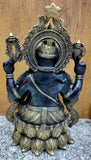 White Whale  Brass Decor India Mangalkari Ganesha Statue Home Decor (21 inches)