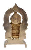 White Whale Lord Ganesh Murti Ganesha Idol Ganpati Bhagwan Brass Statue for Home Entrance Good Luck Vastu Decoration Showpiece