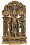 White Whale Lord Vishnu Narayan Dashavatar 14 inches - Incarnations of Lord Vishnu - Vishnu surrounded by his Avatar