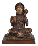 White Whale Lord Hanuman Idol Strength Monkey Figurine Bajrang Bali Statue Brass Sculpture Diwali Decor Gifts