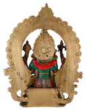 White Whale Lord Mangalkari Ganesha Sitting On Singhasan Bhagwan Idol Ganesha Statue Ganpati Murti Home Décor