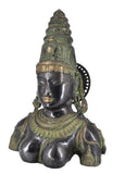 White Whale Brass Antique Goddess Parvati Idol Figurine Home Decorative Showpiece