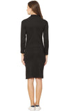 Whitewhale Women Bodycon Black Dress