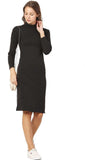 Whitewhale Women Bodycon Black Dress