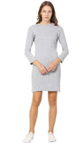 Whitewhale Women Bodycon Grey Dress