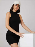 Whitewhale Women Bodycon Black Dress