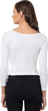Whitewhale Casual Regular Sleeves Solid Women White Top