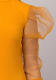 Whitewhale Women Bodycon Mustard Dress