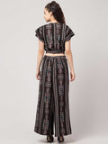 Whitewhale Women Fit and Flare Black Dress