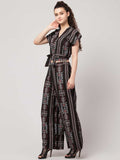 Whitewhale Women Fit and Flare Black Dress