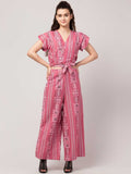Whitewhale Women Fit and Flare Pink Dress