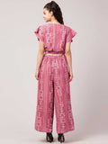 Whitewhale Women Fit and Flare Pink Dress