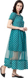 Whitewhale Women Fit and Flare Green Dress