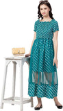 Whitewhale Women Fit and Flare Green Dress