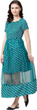 Whitewhale Women Fit and Flare Green Dress