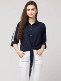 Whitewhale Women  Crepe Regular & Casual Shirt For Women