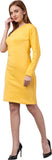 Whitewhale Women Bodycon Yellow Dress