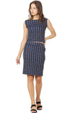 Whitewhale Women Bodycon Navy Blue Dress