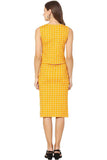 Whitewhale Women Bodycon Mustard Dress