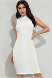 Whitewhale Women Bodycon White Dress
