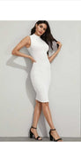 Whitewhale Women Bodycon White Dress