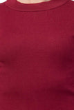 Whitewhale Casual Regular Sleeves Solid Wome Maroon Top