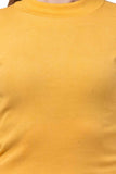Whitewhale Casual Regular Sleeves Solid Wome Mustard Top