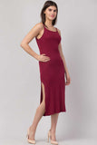 Whitewhale Women Bodycon Maroon Dress