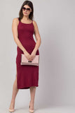 Whitewhale Women Bodycon Maroon Dress