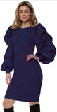 Whitewhale Women Bodycon Navy Dress