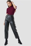 Whitewhale Casual Regular Sleeves Solid Women Maroon Top