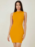 Whitewhale Women Bodycon Yellow Dress