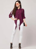 Whitewhale Women  Crepe Regular & Casual Shirt For Women