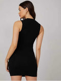 Whitewhale Women Bodycon Black Dress