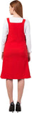 Whitewhale Women Red Dungaree
